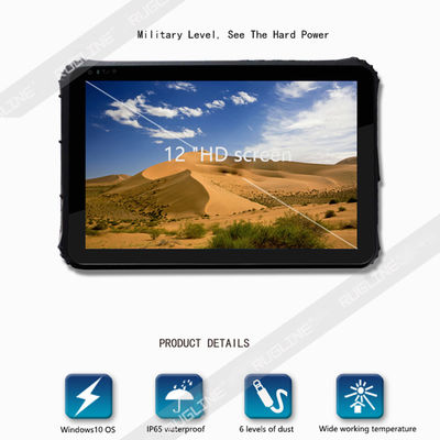 12.2 İnç Sağlam Tablet Windows 10 Pro, 128G Endüstriyel Sağlam Tablet