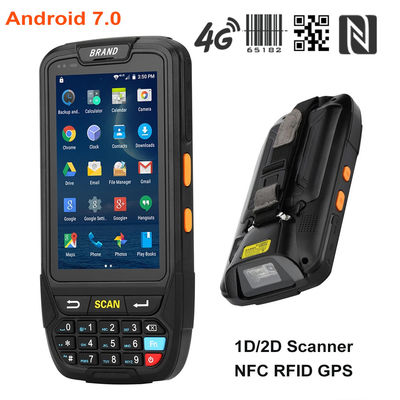 IP65 16G Sağlam El PDA, 480x800 4 İnç PDA Android 7.0