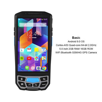 IP66 64bit Android El PDA, GMS 720x1280 5 İnç PDA