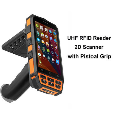 5.0 İnç 2G Kablosuz UHF RFID Okuyucu, CE Uzun Menzilli RFID Tarayıcı