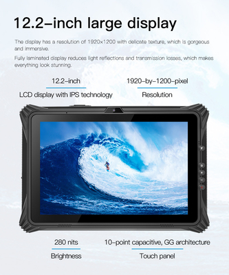 Intel N5105 Sağlam Tablet PC IPS HDMI 860mAh Pil IP65 Koruma Seviyesi