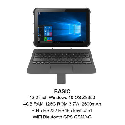 16:10 NFC Desteği ISO/IEC ile Windows Dayanıklı Tablet CPU Z8350
