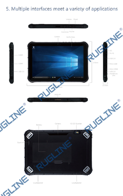 16:10 NFC Desteği ISO/IEC ile Windows Dayanıklı Tablet CPU Z8350