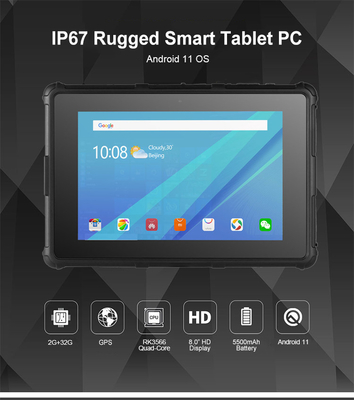 Android OS Sağlam Tablet PC 8 İnç 800X1280 IPS GPS IP67 Akıllı RF8R